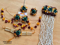 Mughal Jewelry With Long Hair Bunch accessory