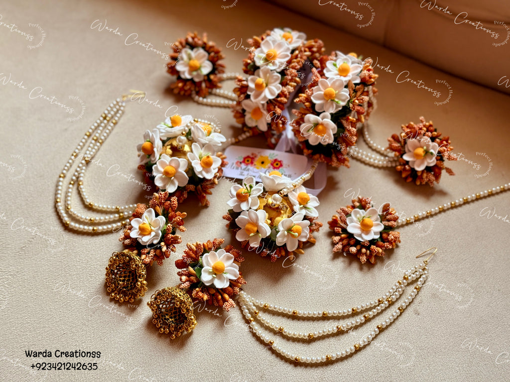 Daisy Floral Jewelry Set