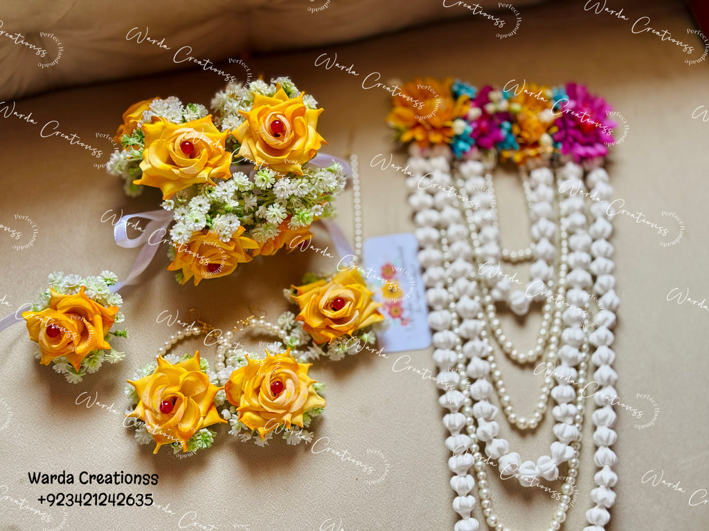 Sunny Rose Floral Set