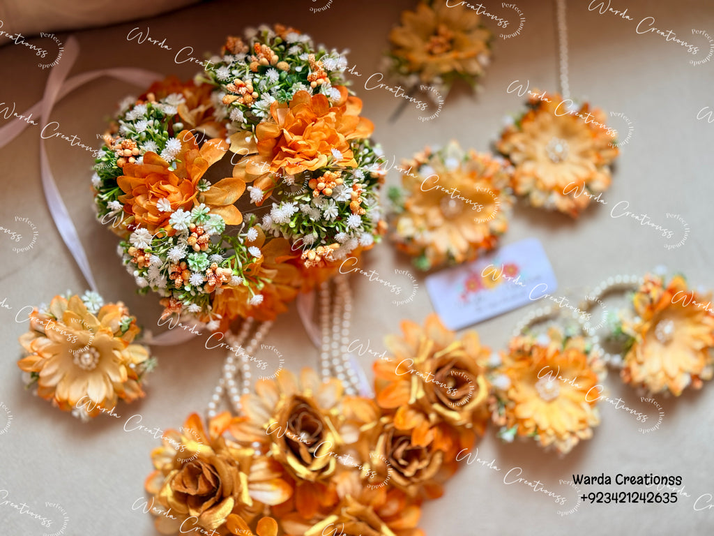 Floral Chrysanthemums Jewelry Set