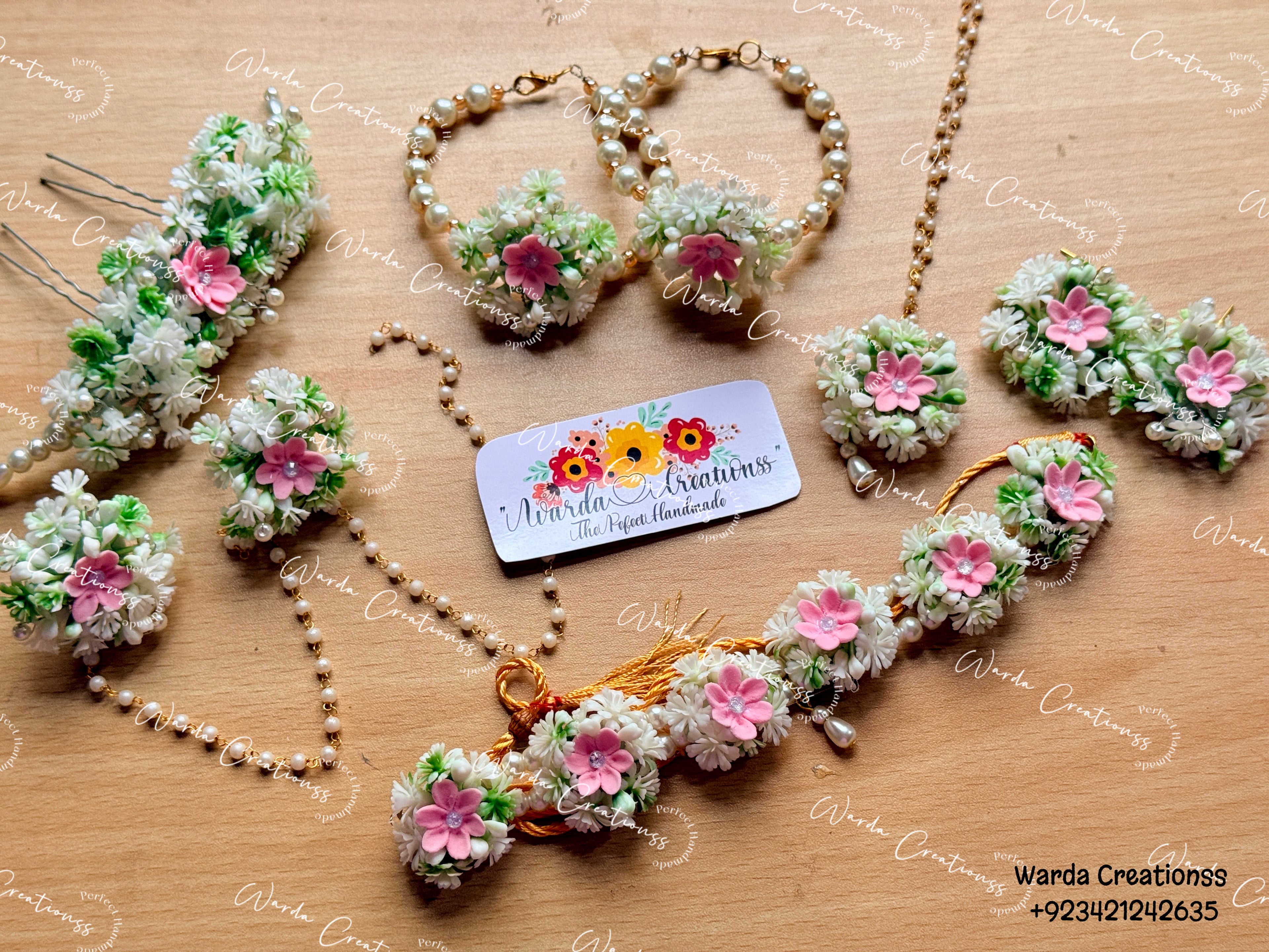 Pink Bloom Jewelry set