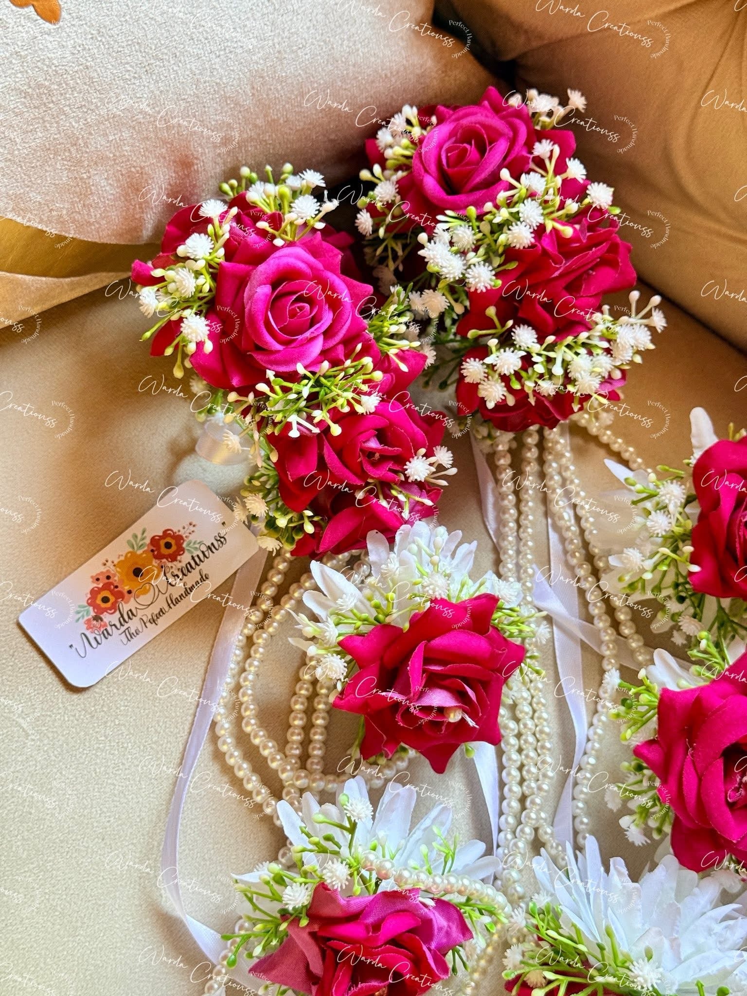 Beautiful Heavy Rose Bridal Gajrey
