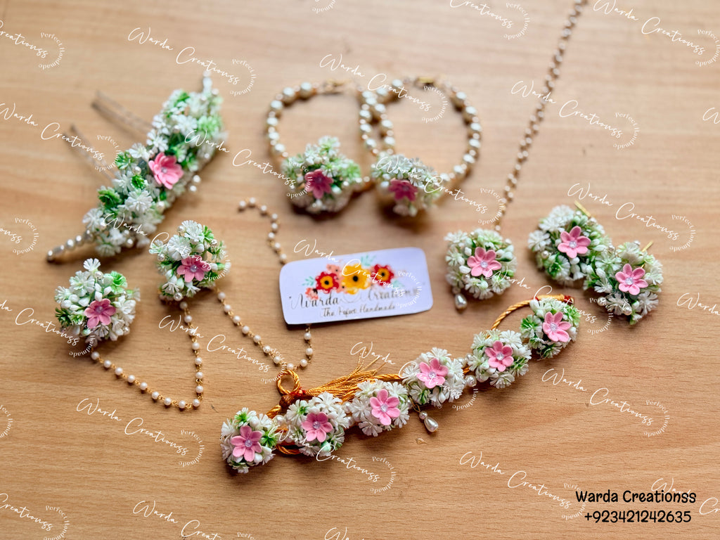 Pink Bloom Jewelry set