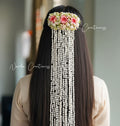 Handmade Floral Long Hair Bunch