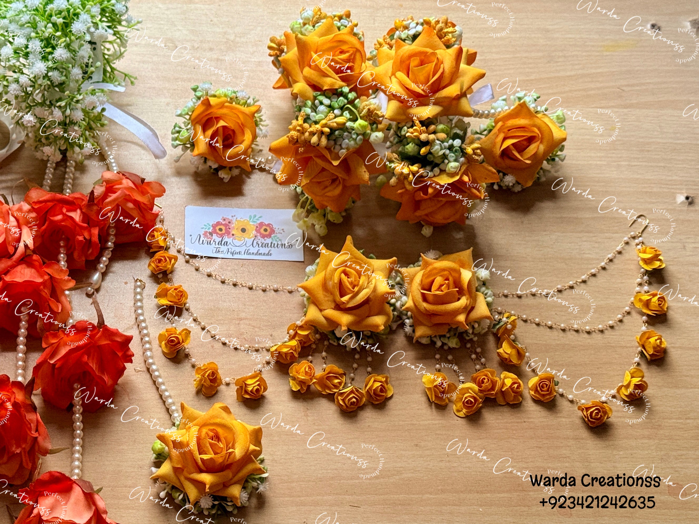 Gull e gulaab Handmade floral Jewelry