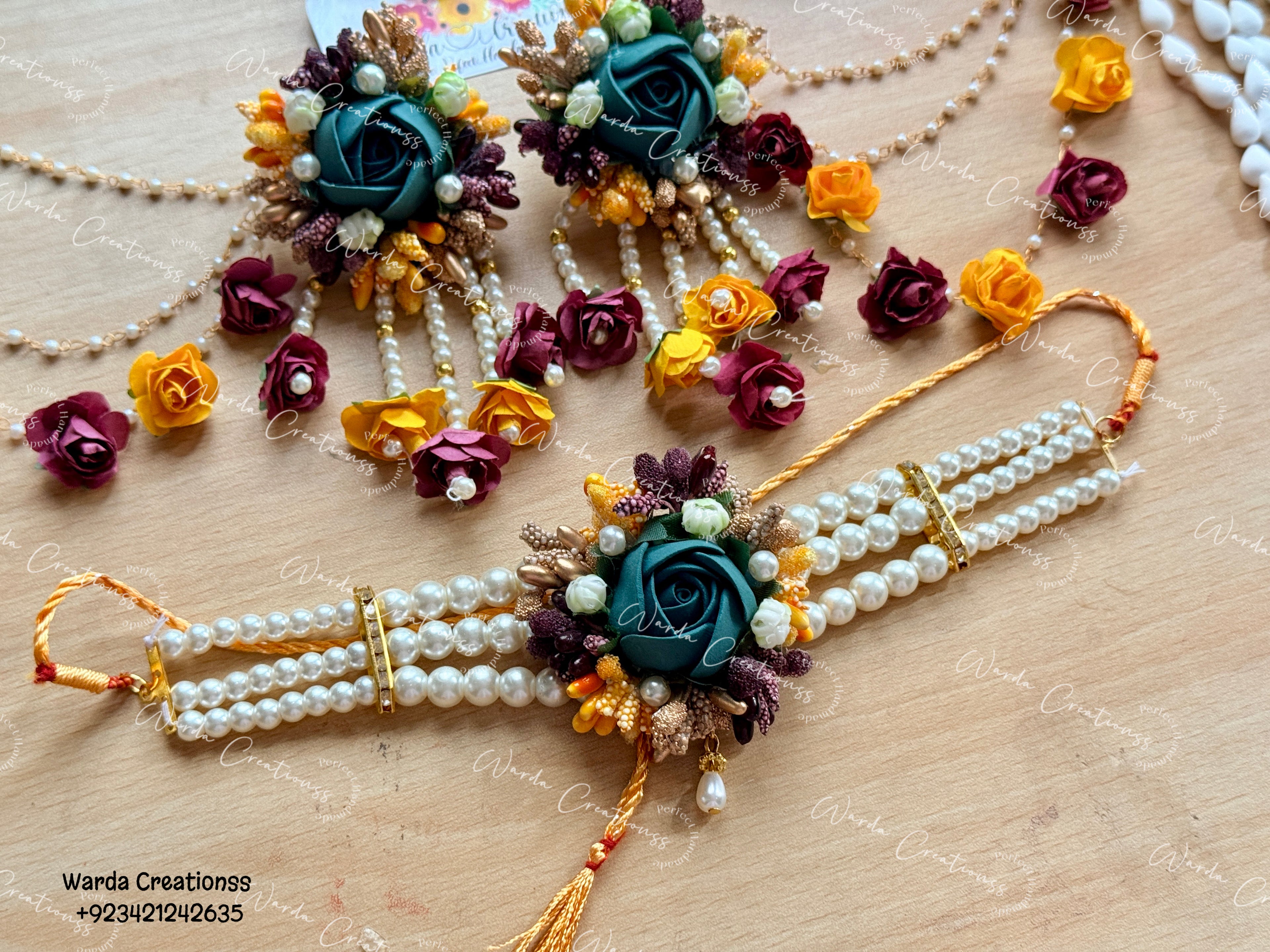 Mughal Jewelry With Long Hair Bunch accessory