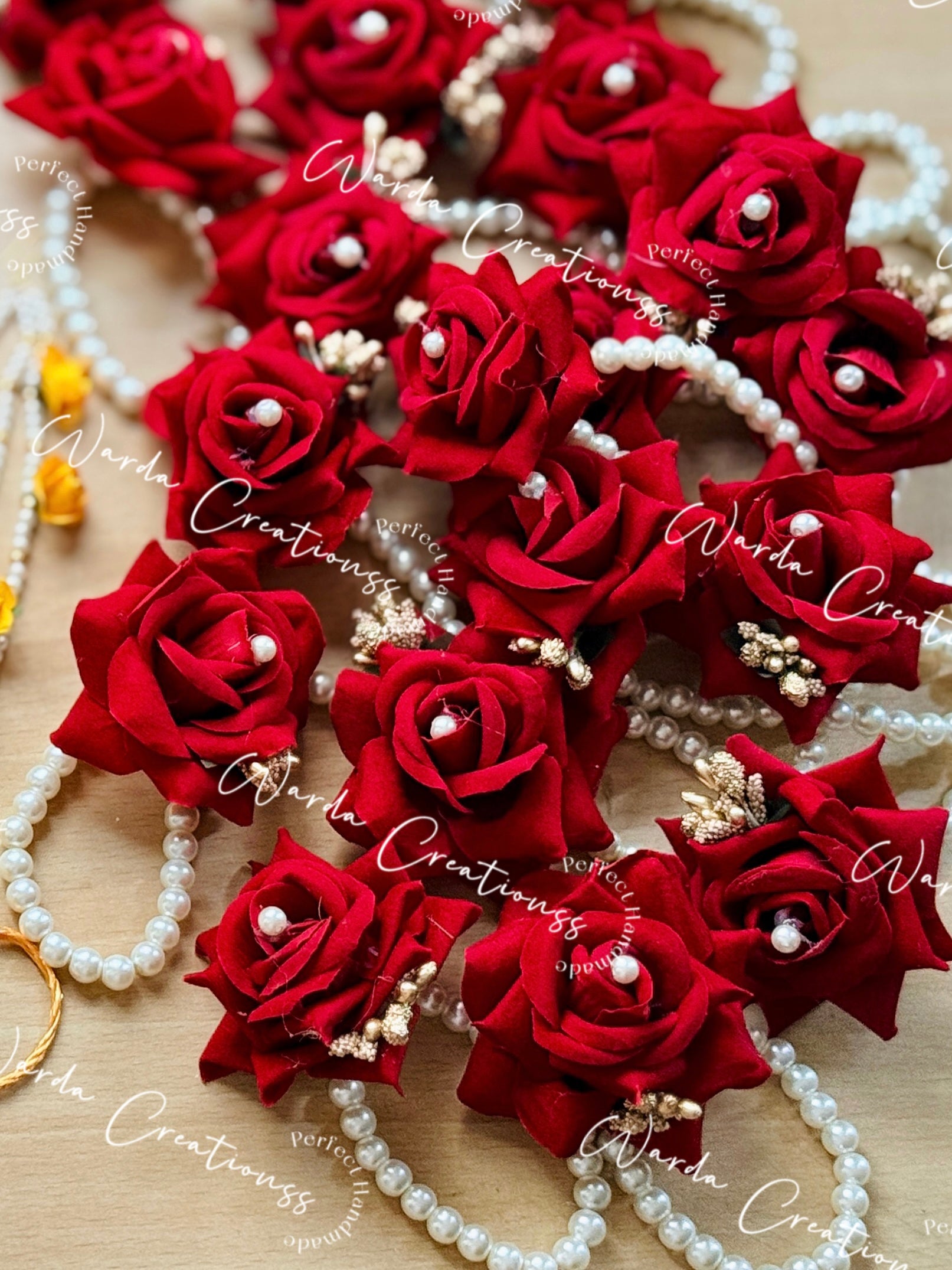Rose Bracelets for Bridesmaids and Favours!