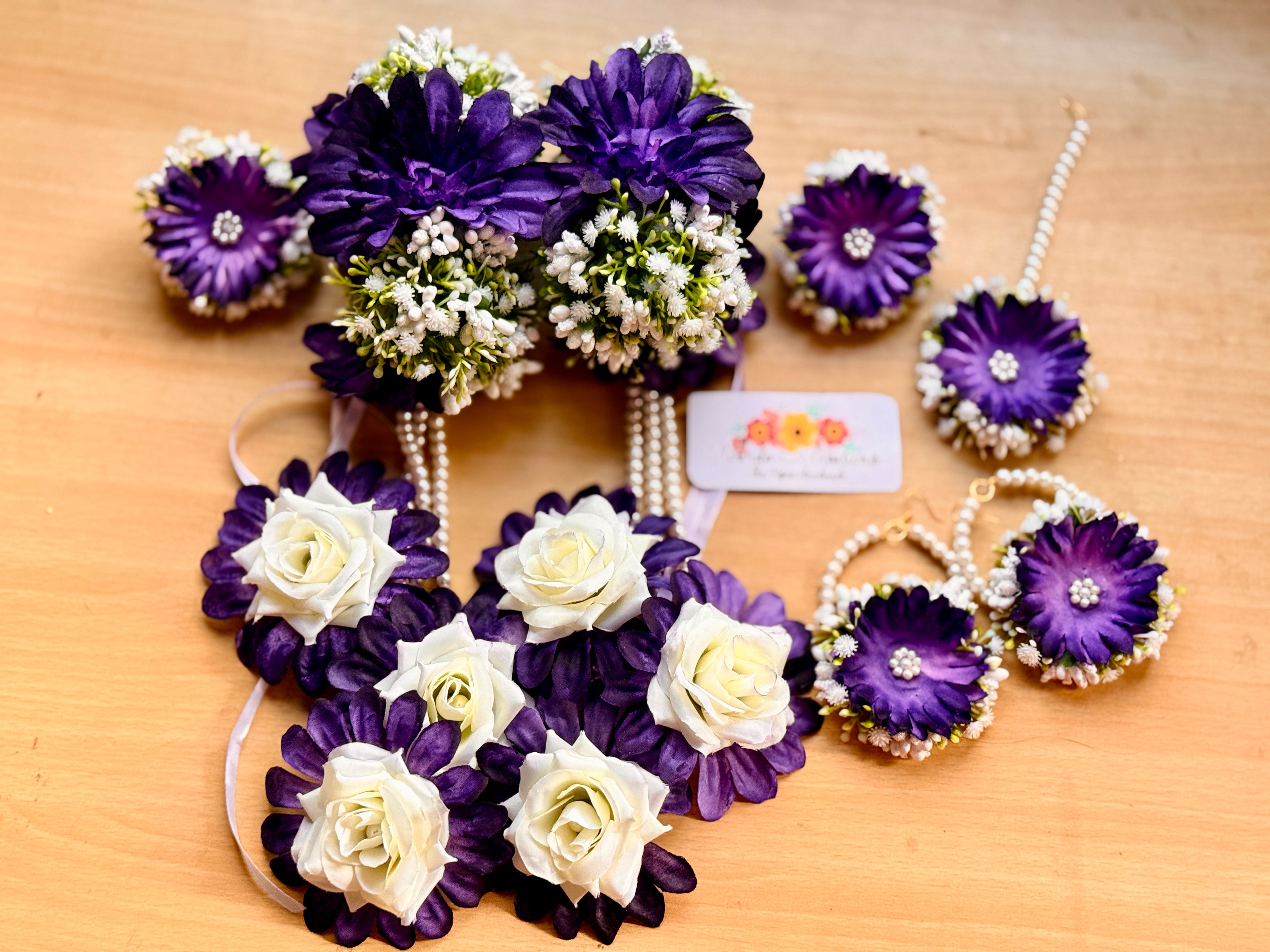Floral Chrysanthemums Jewelry Set