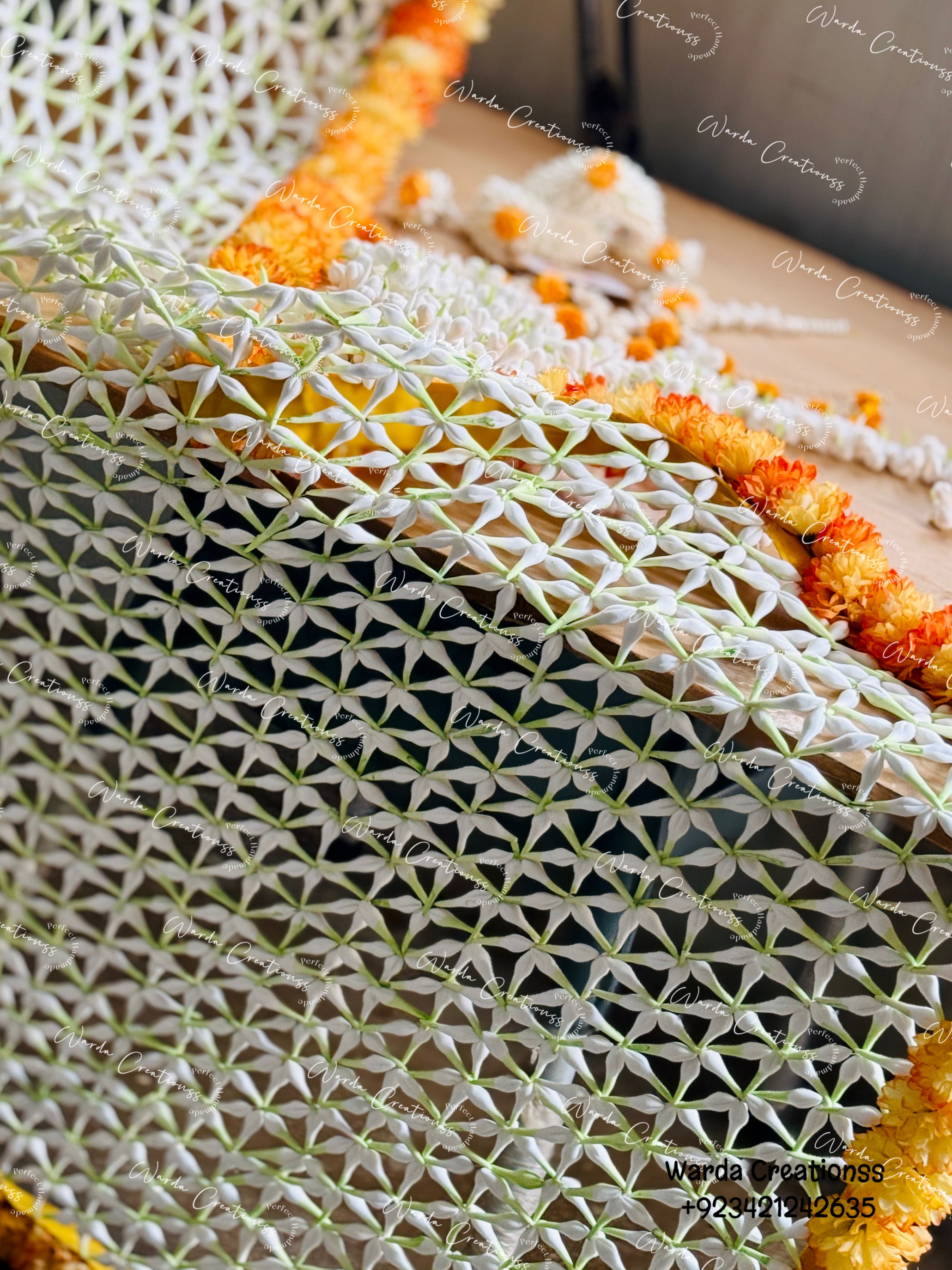 Handmade Floral Dupatta