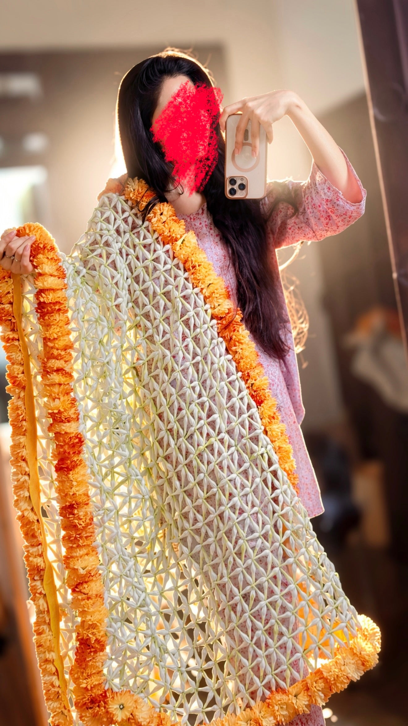 Handmade Floral Dupatta