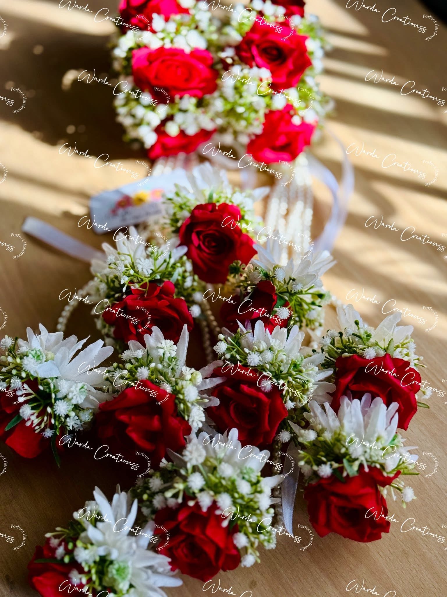 Beautiful Heavy Rose Bridal Gajrey