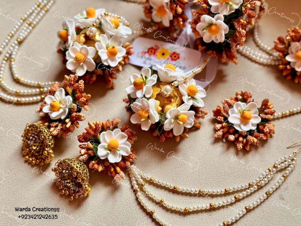 Daisy Floral Jewelry Set