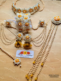 Daisy Pearl Floral Jewelry Set