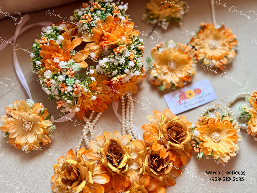 Floral Chrysanthemums Jewelry Set
