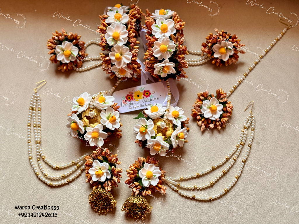 Daisy Floral Jewelry Set