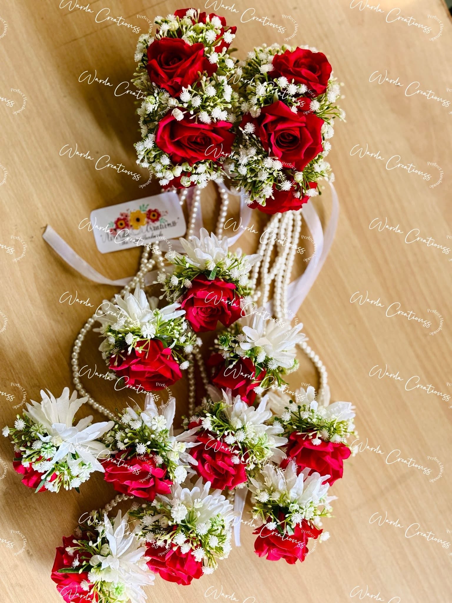Beautiful Heavy Rose Bridal Gajrey