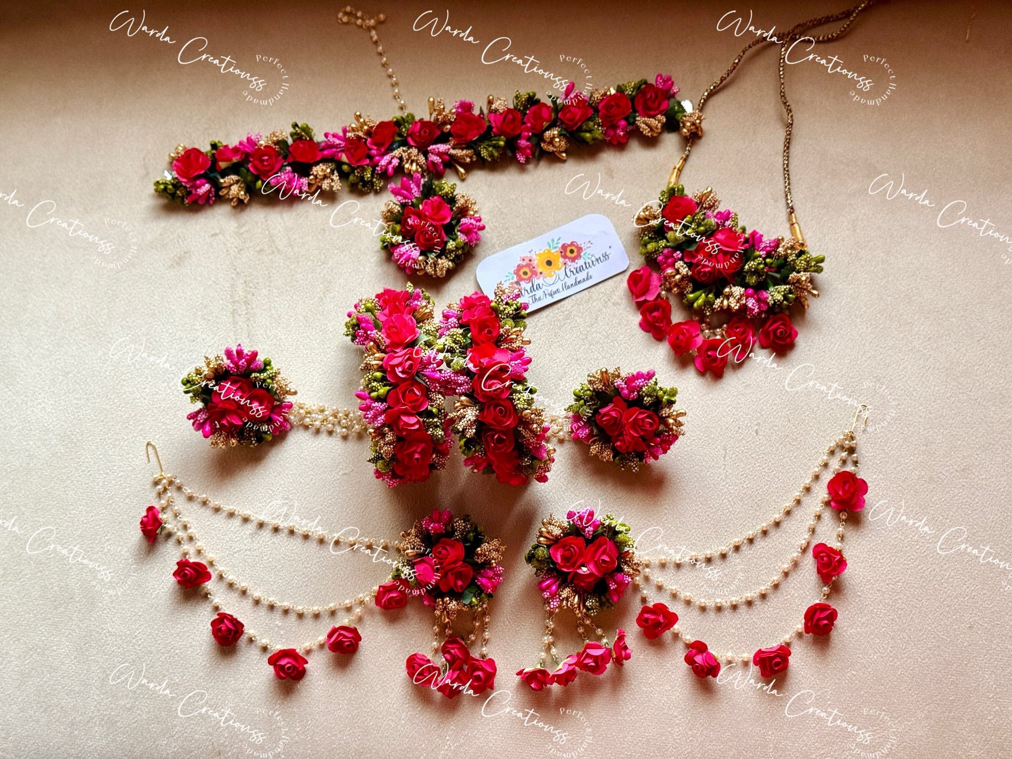 Flora Aura Jewelry Set (sheesh patti)