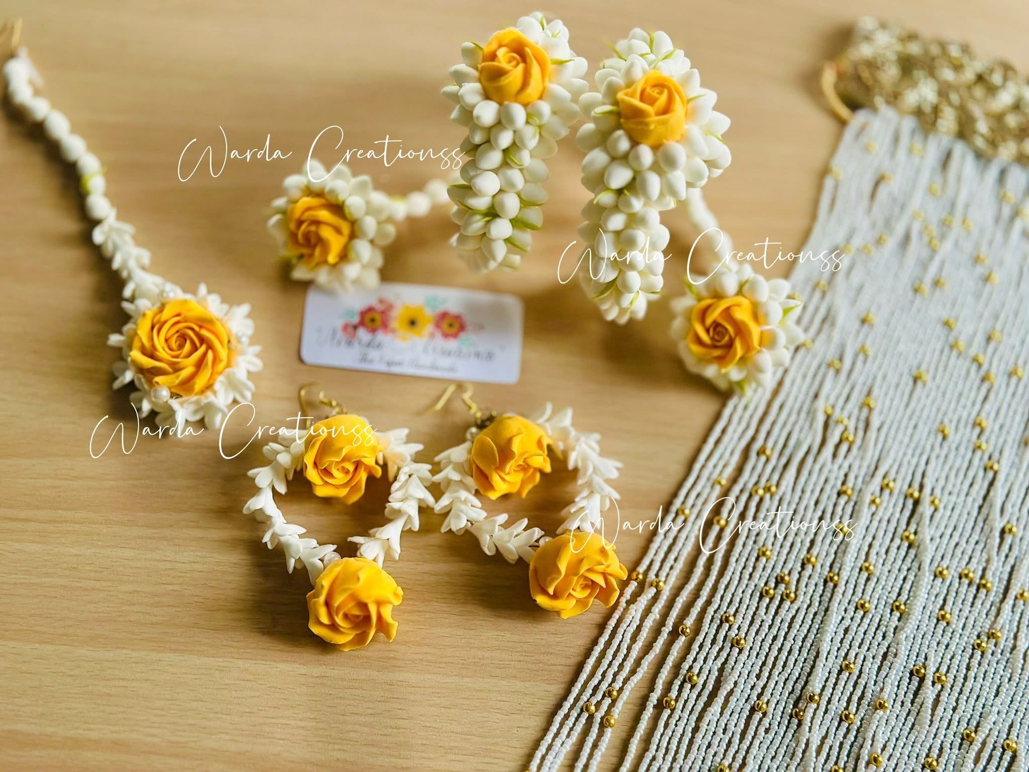 Zard-E-Noor Floral Jewelry