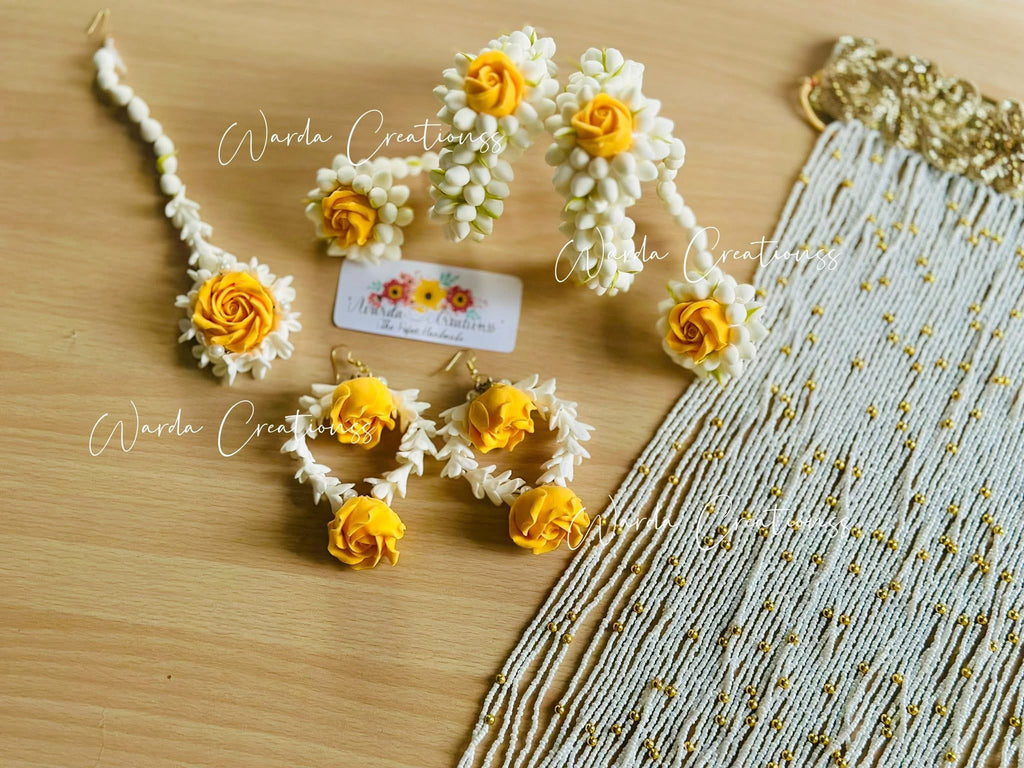 Zard-E-Noor Floral Jewelry