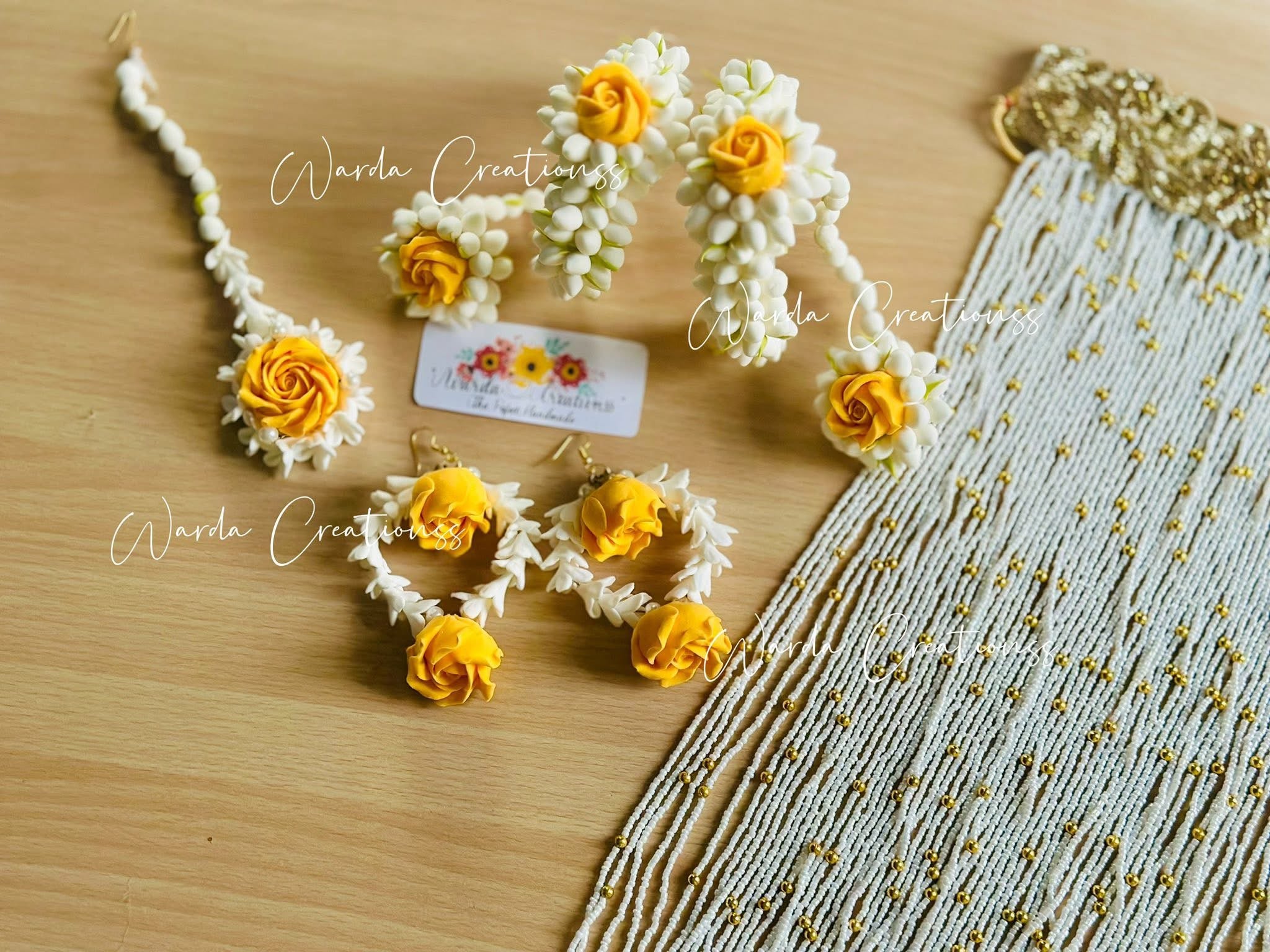 Zard-E-Noor Floral Jewelry