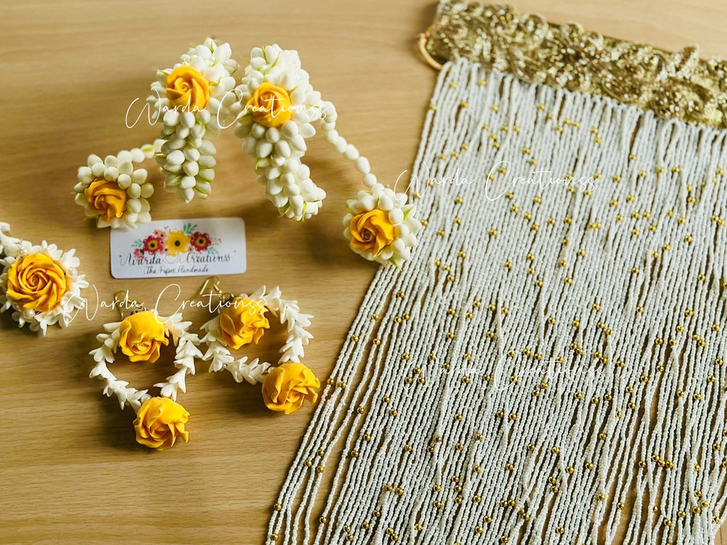 Zard-E-Noor Floral Jewelry