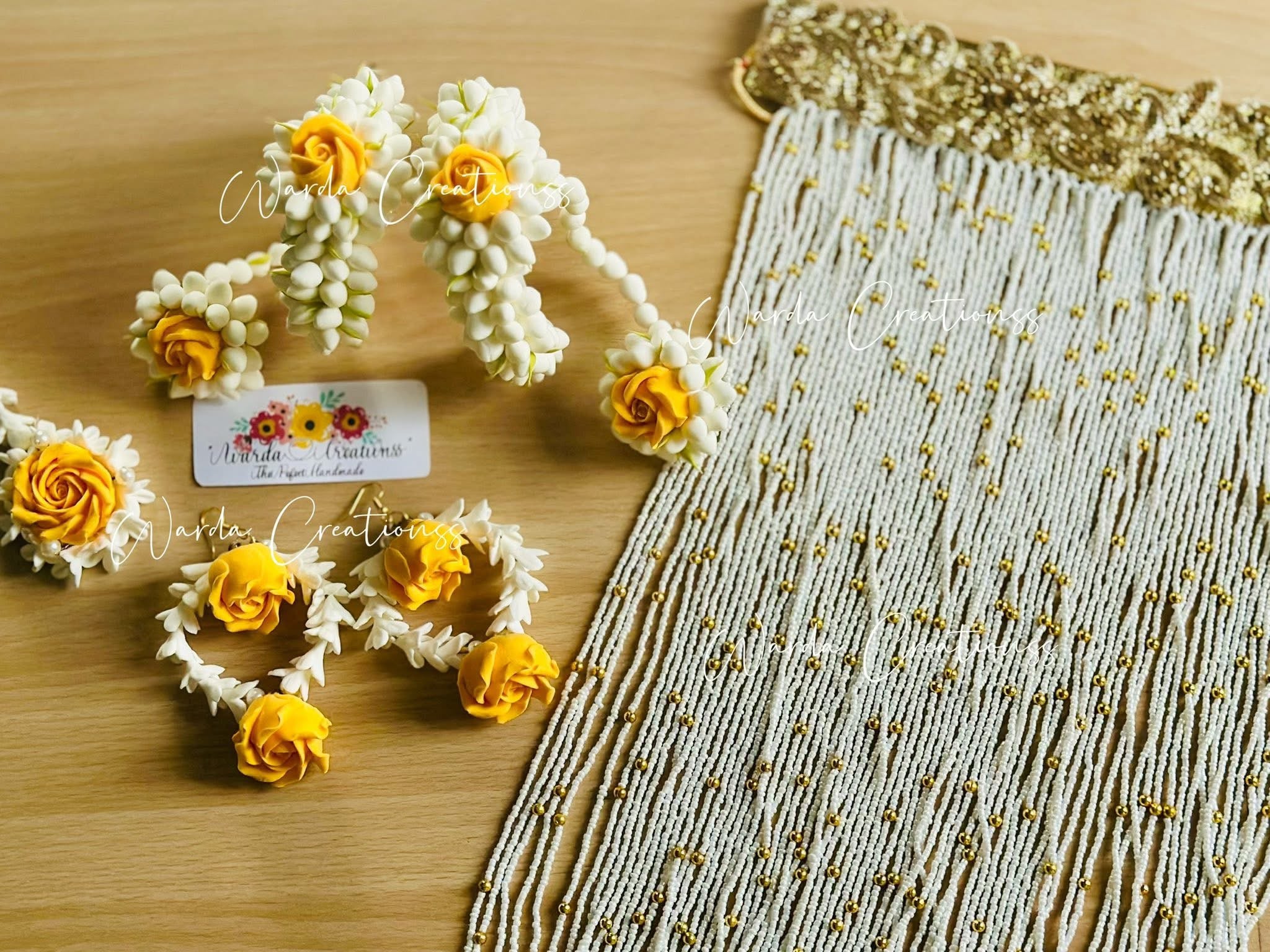 Zard-E-Noor Floral Jewelry