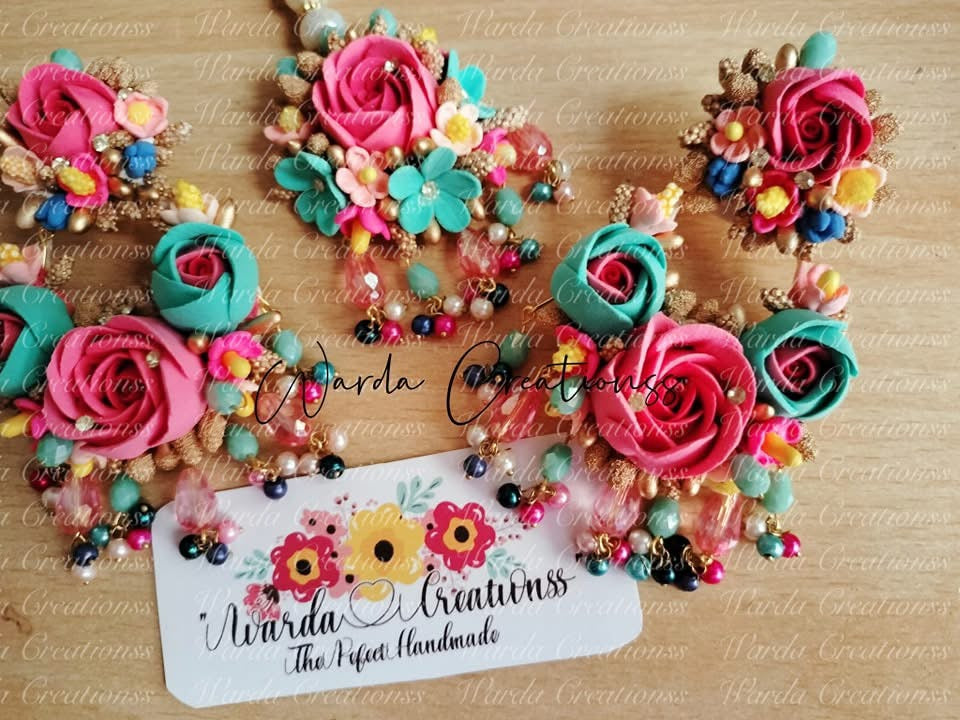 Multi Flora Earrings Teeka