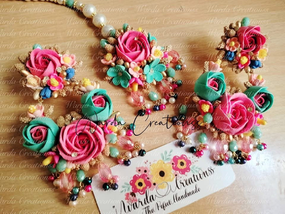 Multi Flora Earrings Teeka