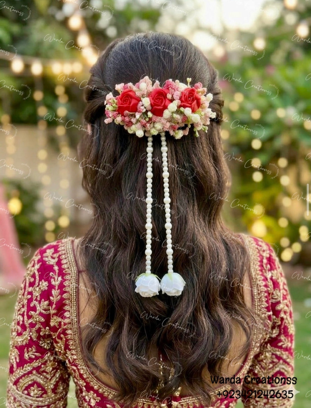 Hair Bunch With Dangle