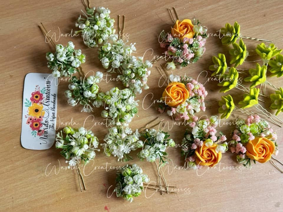 Floral Hair Pins (Pair)