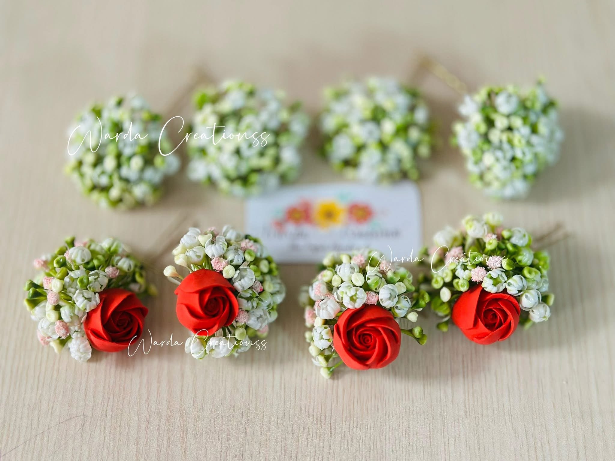 Floral Hair Pins (Pair)