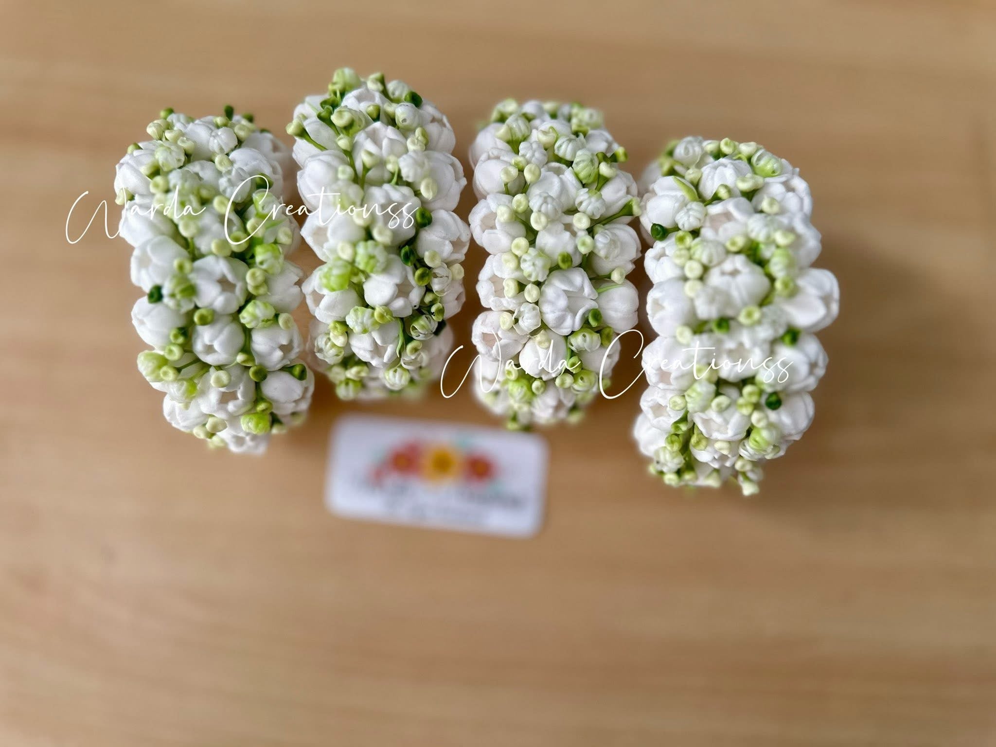 Jasmine with Babybreath Gajra Pair