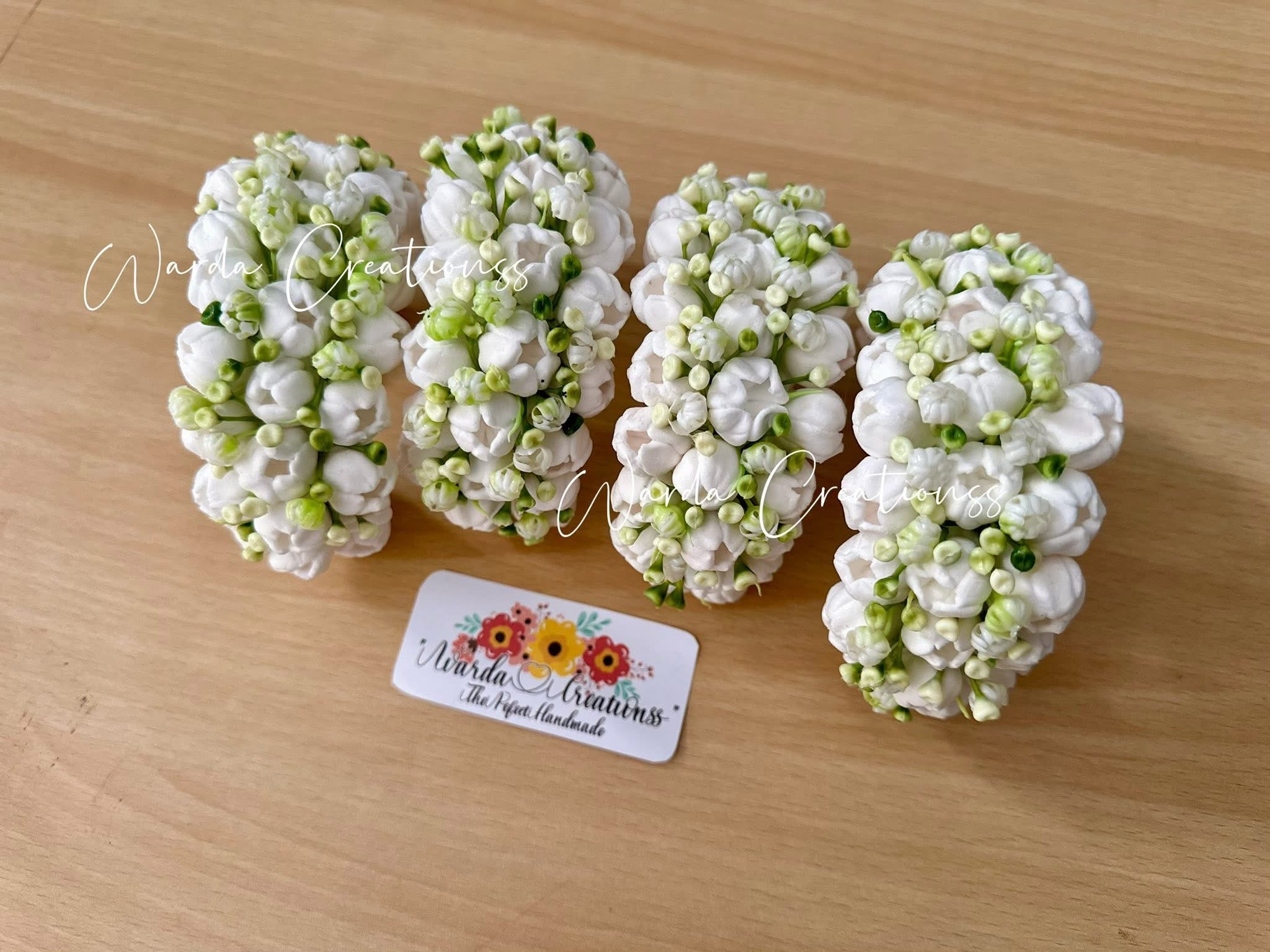 Jasmine with Babybreath Gajra Pair