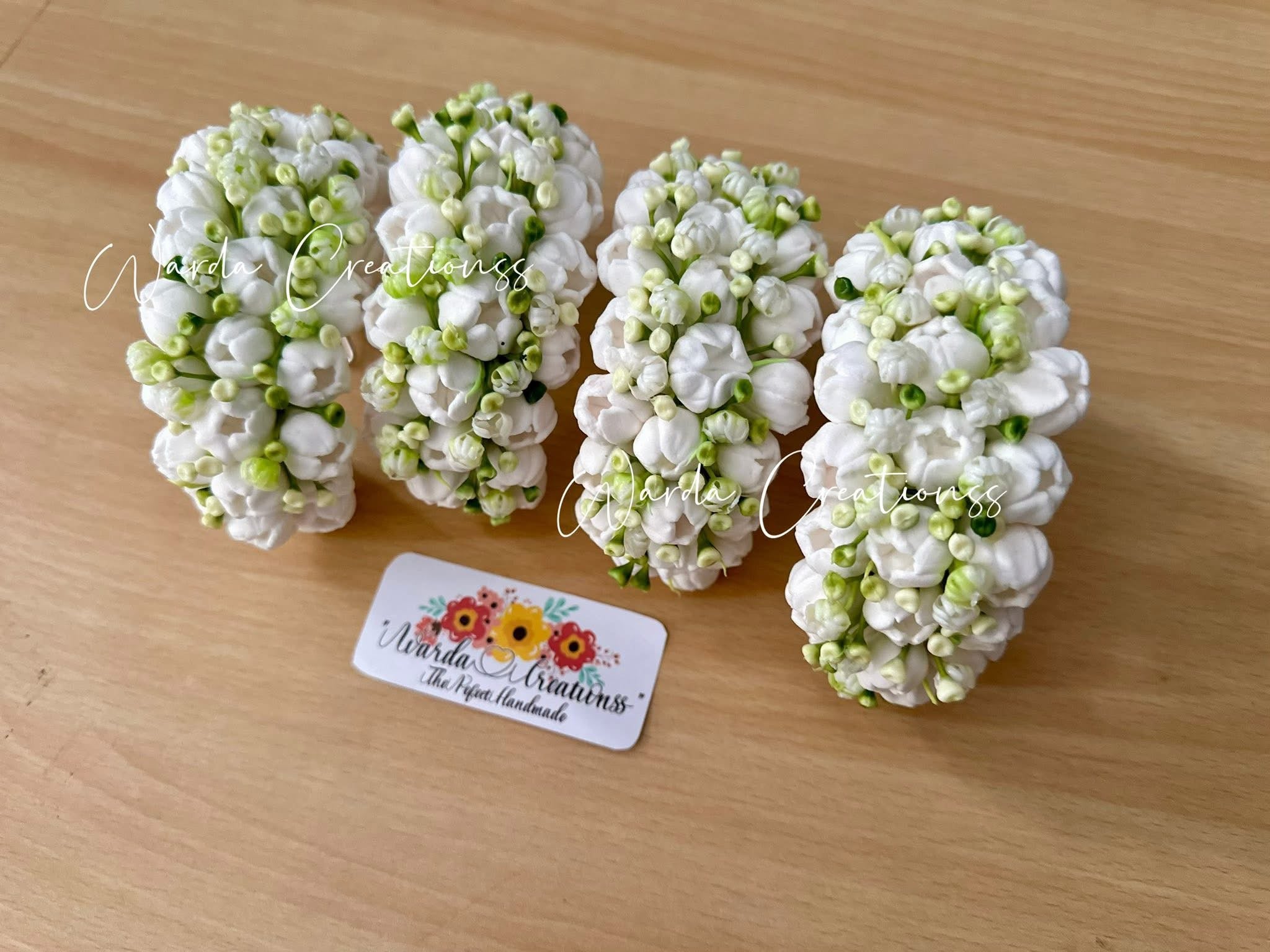 Jasmine with Babybreath Gajra Pair