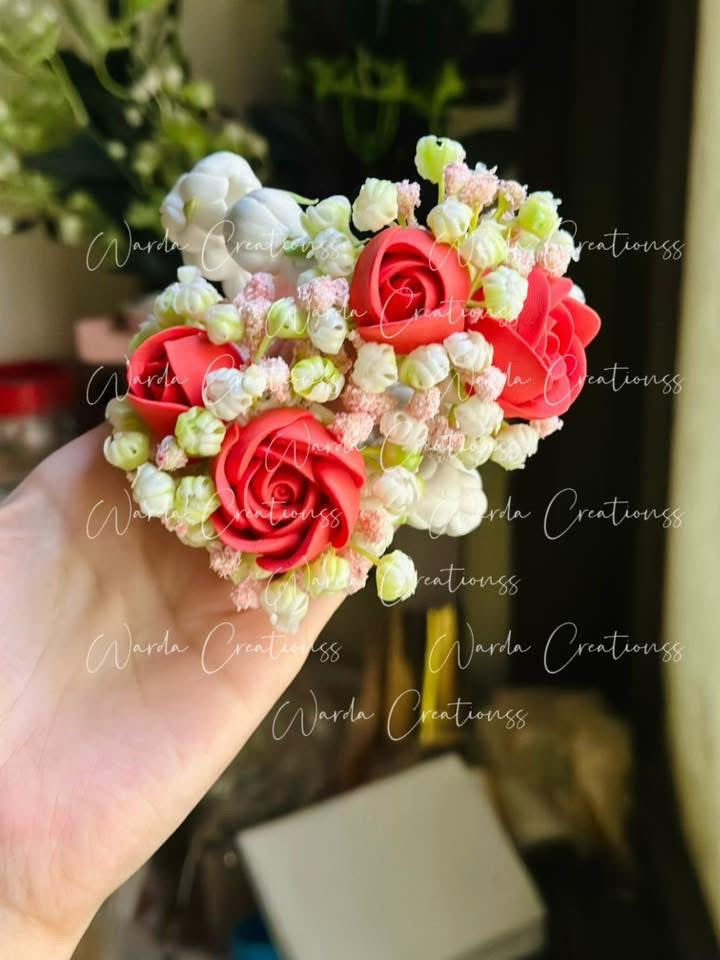 Handmade Floral Rose Corsage Gajrey!