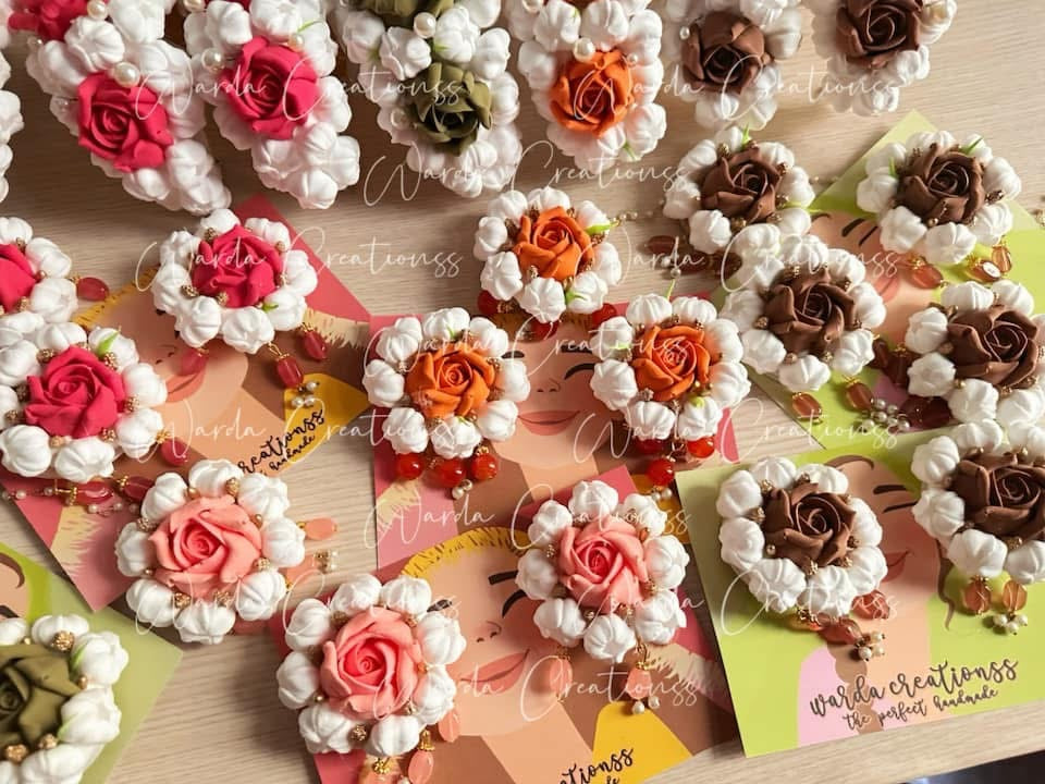 Handmade Jasmine Rose Queen Set