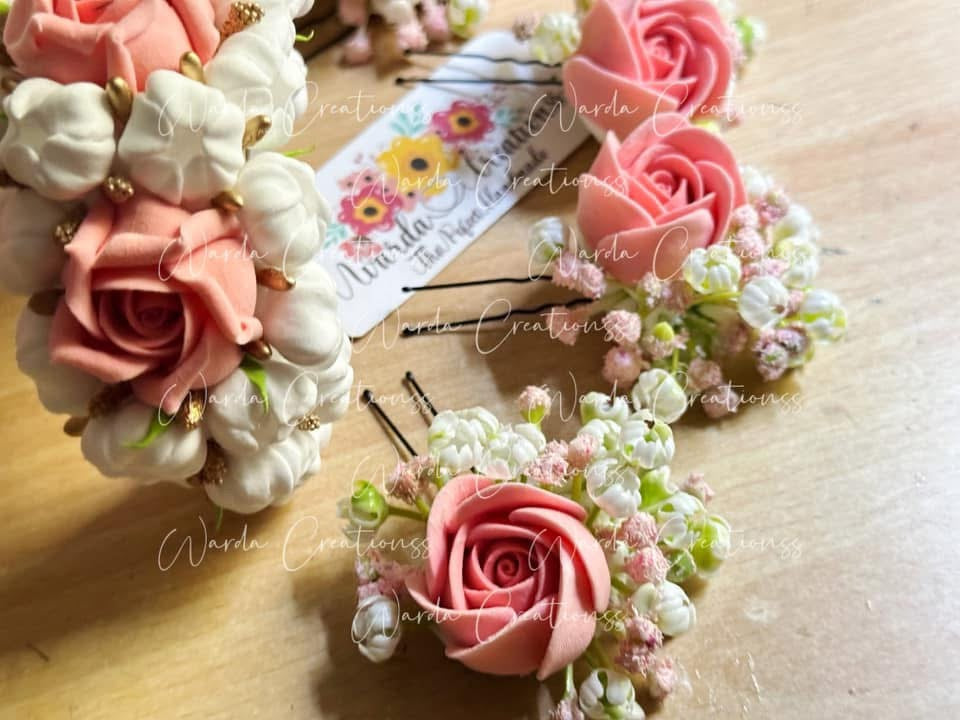 Floral Hair Pins (Pair)