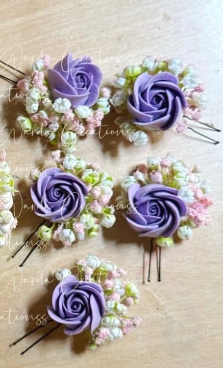 Floral Hair Pins (Pair)
