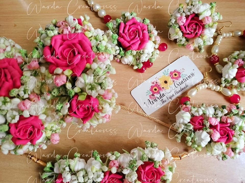 Romantic Rose Floral Jewelry Set