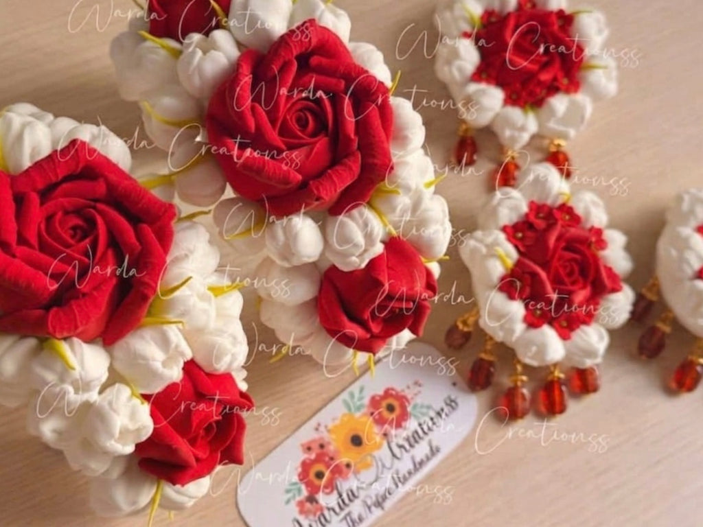 Handmade Jasmine Rose Queen Set