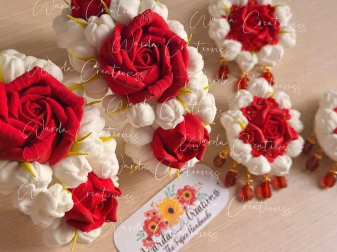 Handmade Jasmine Rose Queen Set