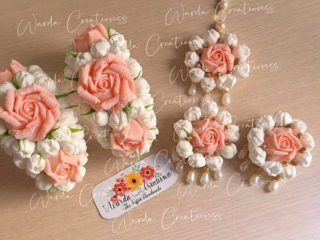 Handmade Jasmine Rose Queen Set