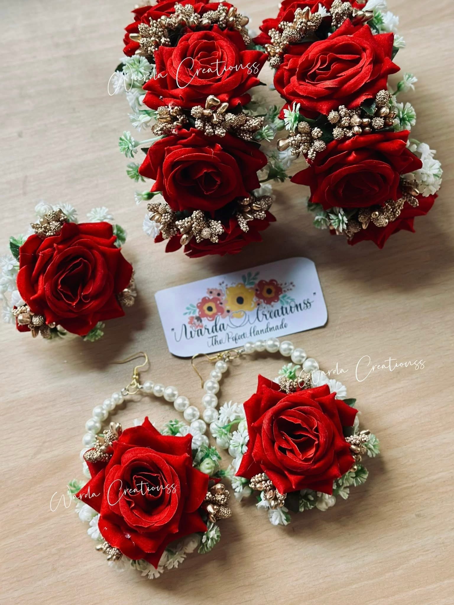 Pure Rose Jewelry Set